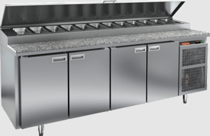 Стол холодильный HiCold PZ2-1111/GN камень