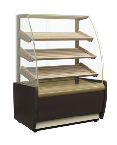 Витрина хлебная Carboma K70 N 0,9-1 LIGHT Bread 0011-9005 (со стеклом)