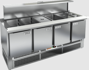 Стол холодильный HiCold SLE3-1111GN полипропилен