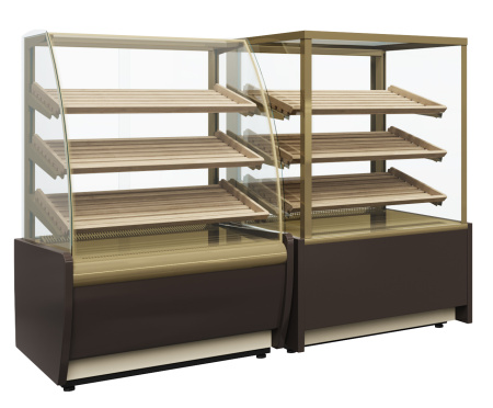 Витрина хлебная Carboma KC70 N 1,3-1 LIGHT Bread 0102-0109 (1,3 Cube со стеклом)