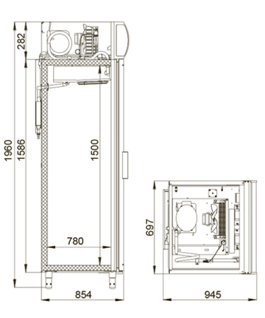 Шкаф холодильный Polair DP 107 S