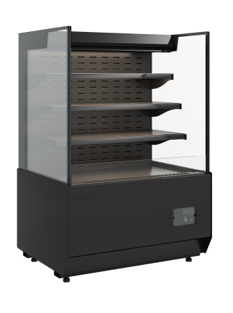 Горка холодильная Carboma KC70 VM 0,9-2 STANDARD 9005 (прямая боковина, версия 2.0)