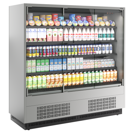 Горка холодильная Carboma FC20-07 VM 1,9-1 0300 LIGHT фронт X0 9006-9005 (версия 2.0)