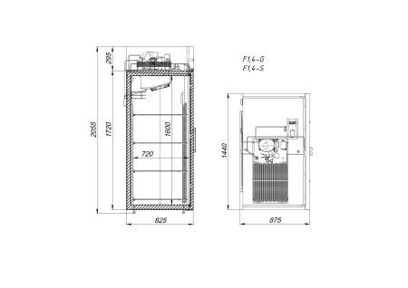 Шкаф морозильный Arkto F1.4-S