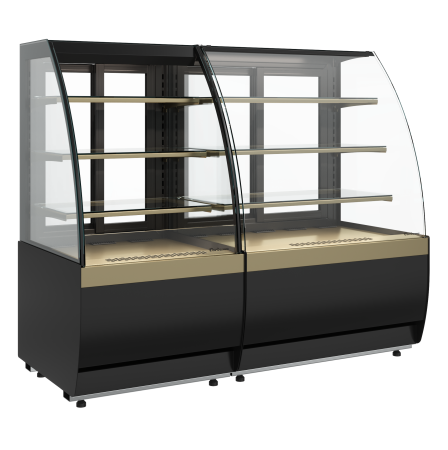 Витрина кондитерская Carboma K70 VM 1,3-1 LIGHT 9005-0109 (версия 2.0)