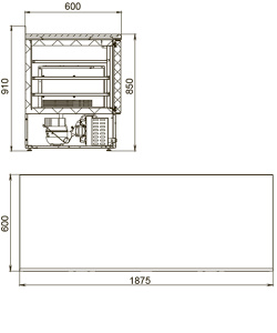 Стол холодильный Polair TDi4-G