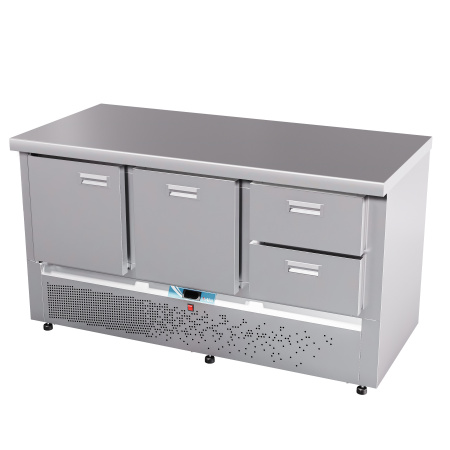 Стол холодильный Abat СХС-70Н-02 дверь, ящики 1/2, ящик 1, без борта